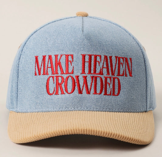 Hat: Make Heaven Crowded (red)