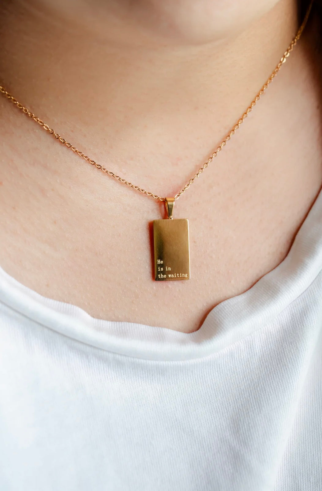 Necklace: 18kt Gold He is in the Waiting