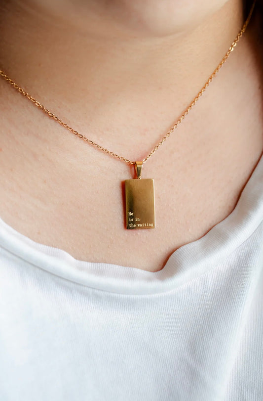 Necklace: 18kt Gold He is in the Waiting