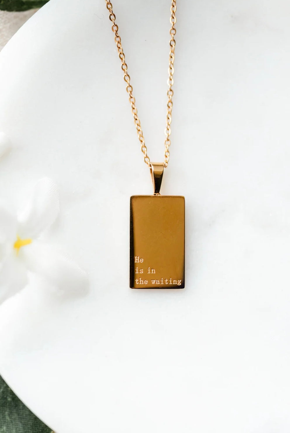 Necklace: 18kt Gold He is in the Waiting