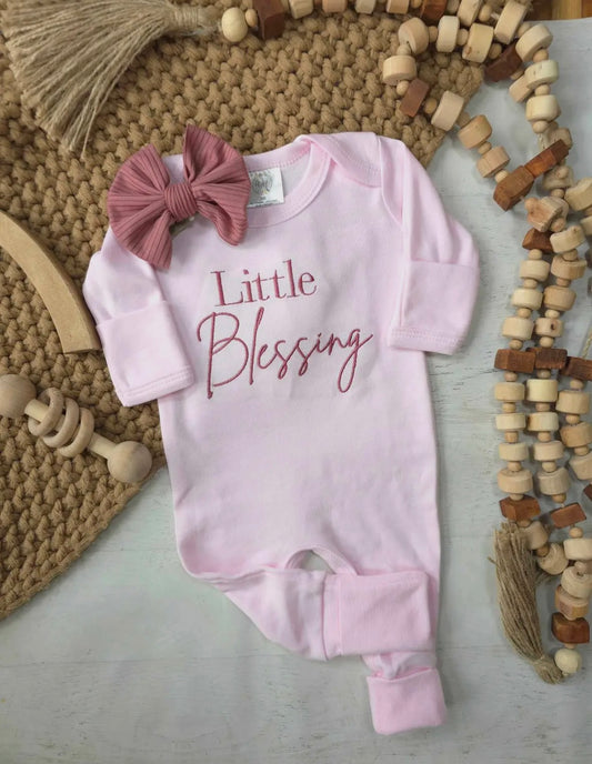 Little Blessing Pink Romper