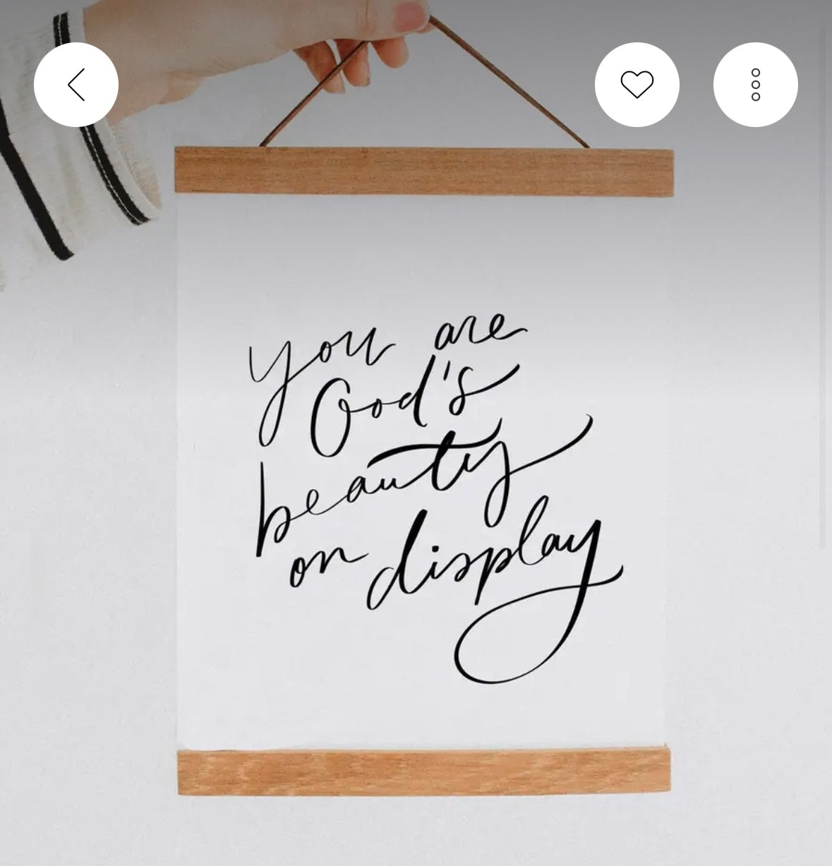 8x10 You Are God’s Beauty - Print Only