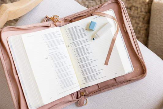 All Things New | Mauve Bible Cover