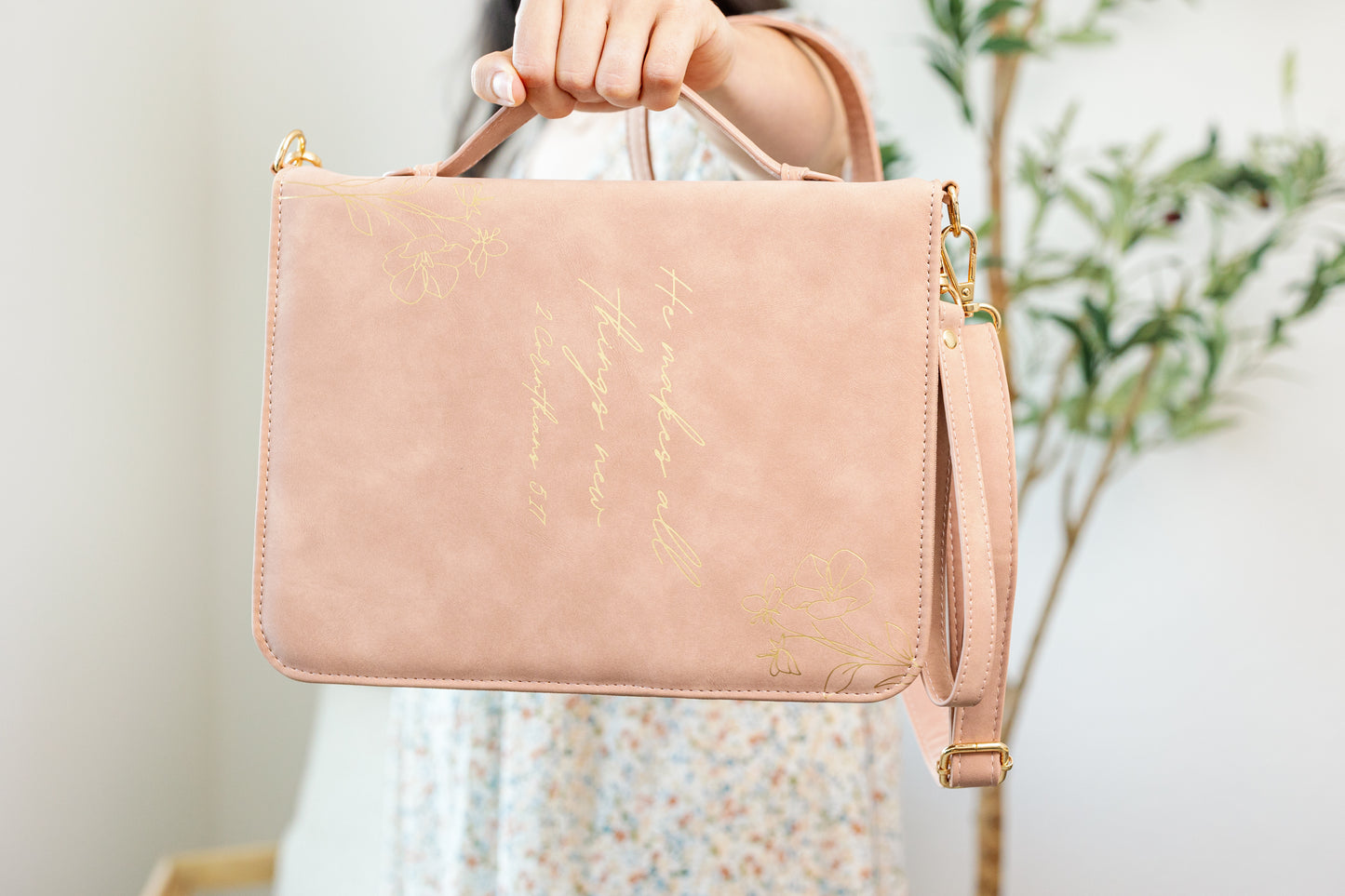 All Things New | Mauve Bible Cover