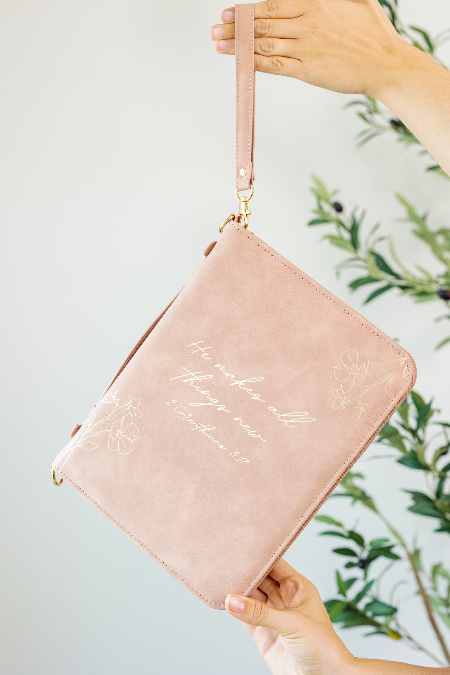 All Things New | Mauve Bible Cover