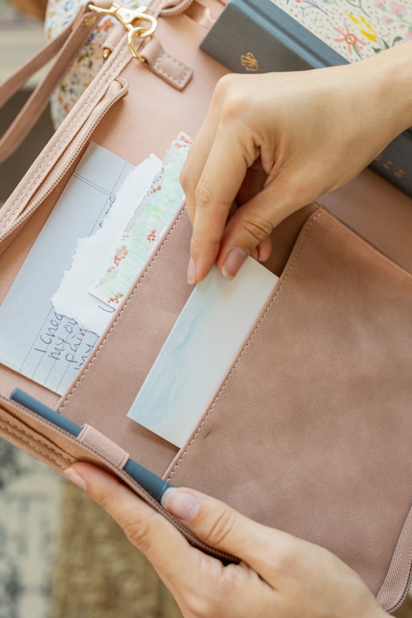 All Things New | Mauve Bible Cover